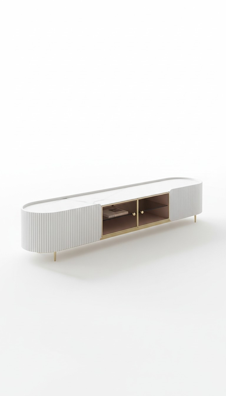 Design sideboard low board chest of drawers and luxury cabinet television 200x40