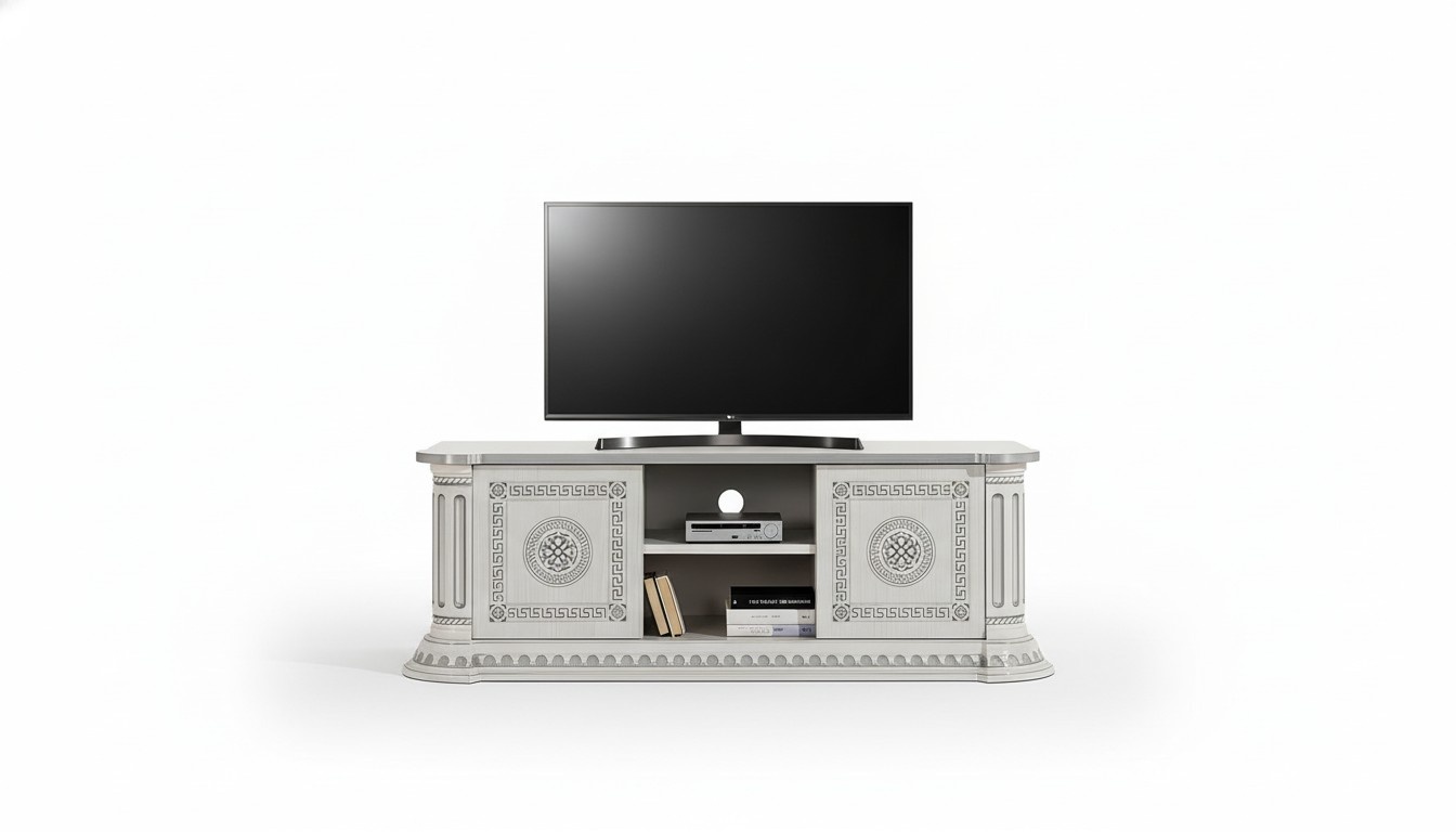 rtv design sideboard tv low chest tv luxury cabinet wood white furniture new