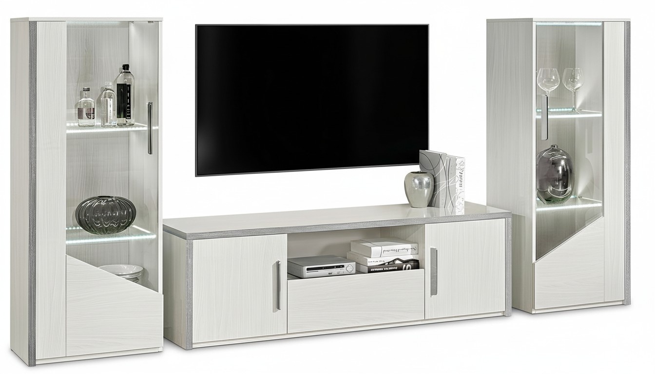 rtv Design Sideboard TV Low Luxury Chest of Drawers Modern White Furniture New