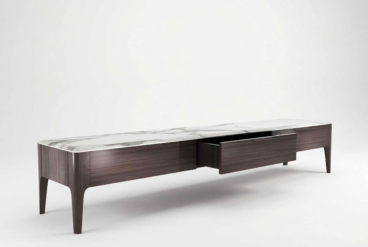 rtv design sideboard tv marble imitation low chest of drawers board wall luxury cabinet