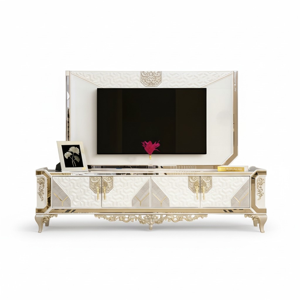 RTV furniture TV cabinet TV bench media console sideboard chest 2 pieces.