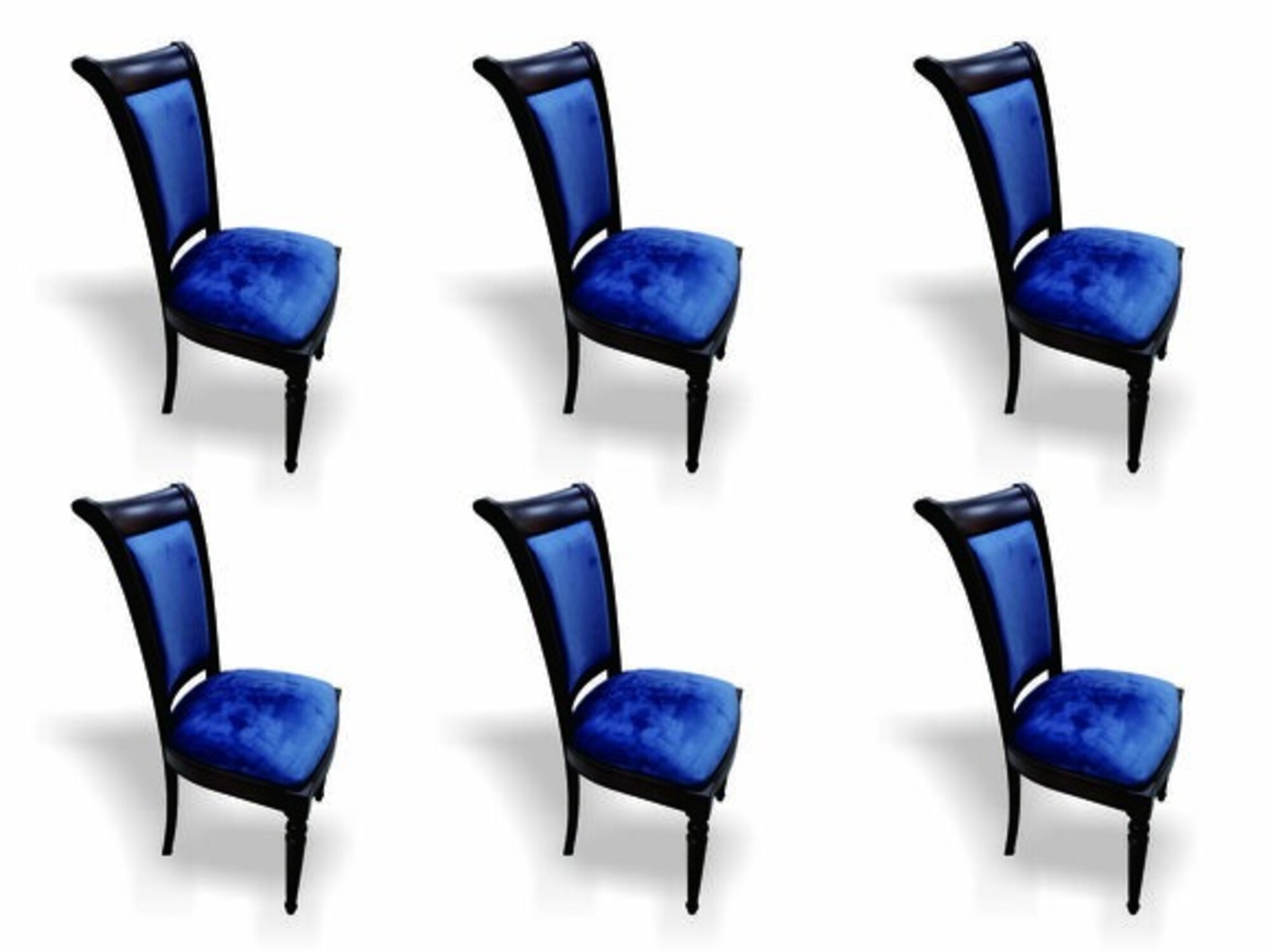 Classic 6x Chair Wood Textile Club Seat Upholstery Design Armchair On Stock