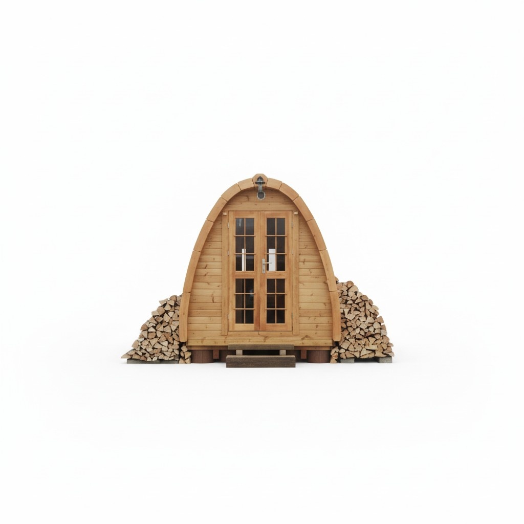Sauna wood outdoor sauna garden sauna Finnish oven sauna house 10.40m² 4.80m