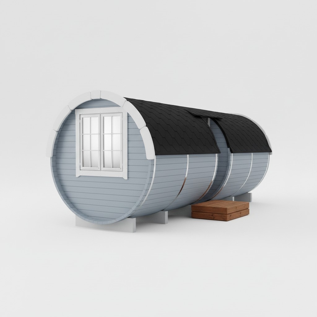 Saunas barrel sauna barrel sauna garden 46mm dry sauna with shingles