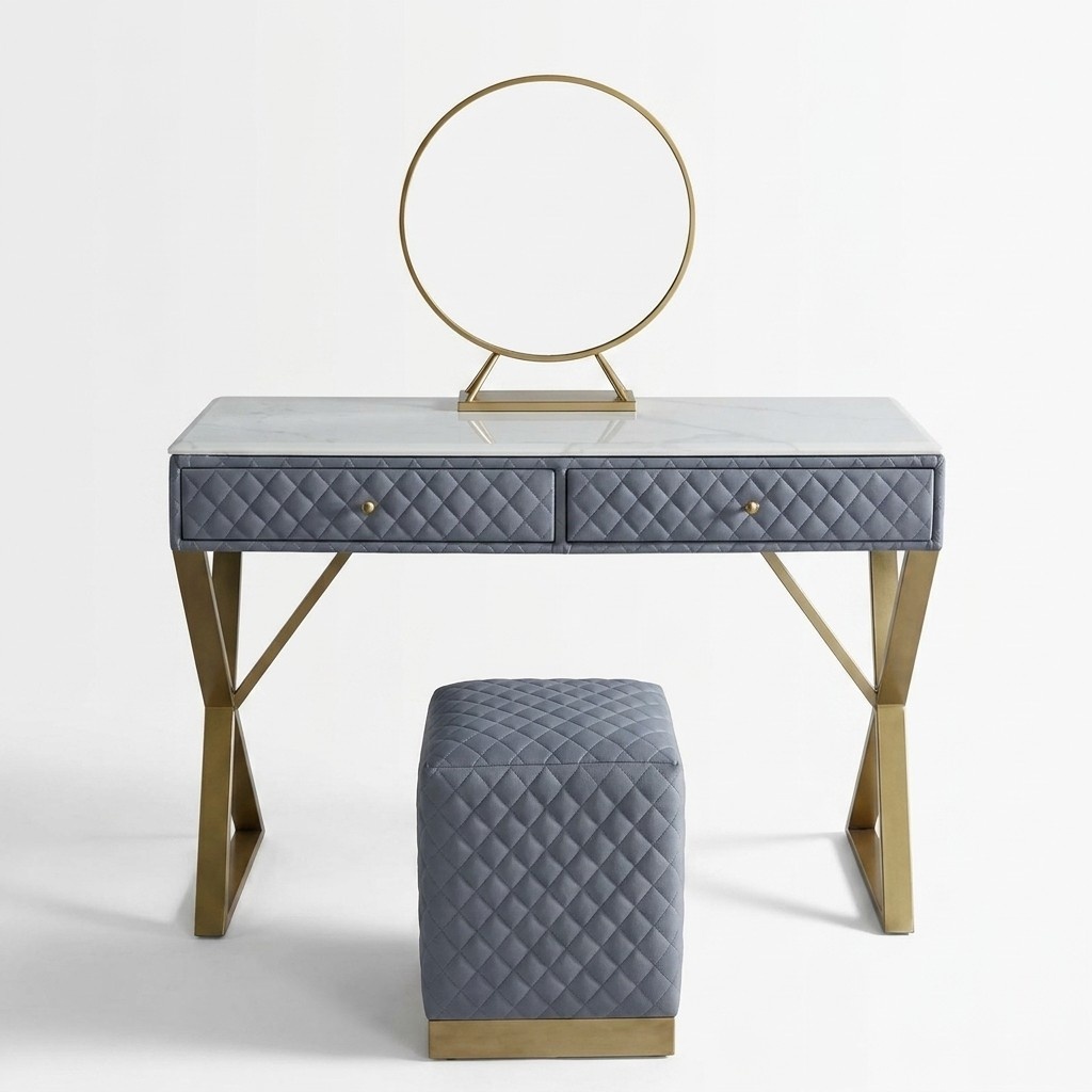 Dressing Tables Consoles Table Sleeping Room Wood Mirror + Chest of Drawers