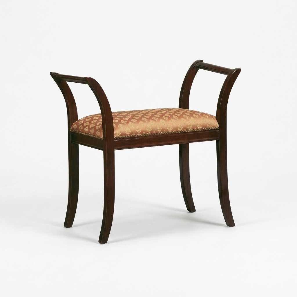 Bench Upholstery Stool Textile Style Classic Bench Luxury Footstool Furniture