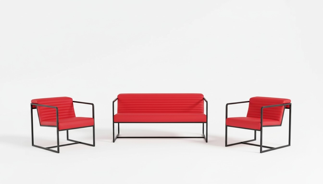 Seating set Upholstered furniture Two-seater armchair Fabric furniture Office furniture 2+1+1