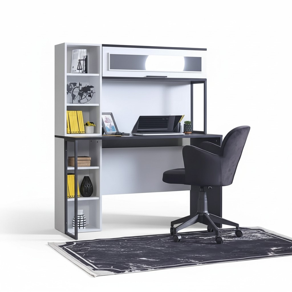 Secretary Desk Table 130x60x171 Desks Tables Furniture Wood Computer