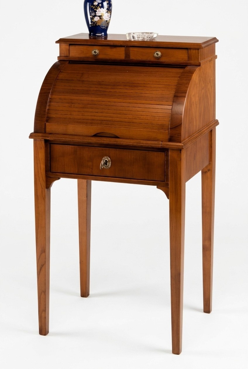 Secretary table desk brown work table secretary office furniture solid wood