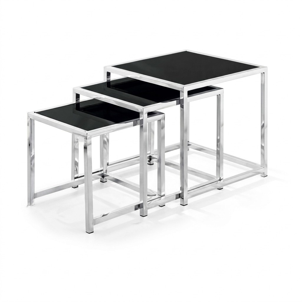 Set 3x coffee table coffee table side table designer living room table tables new