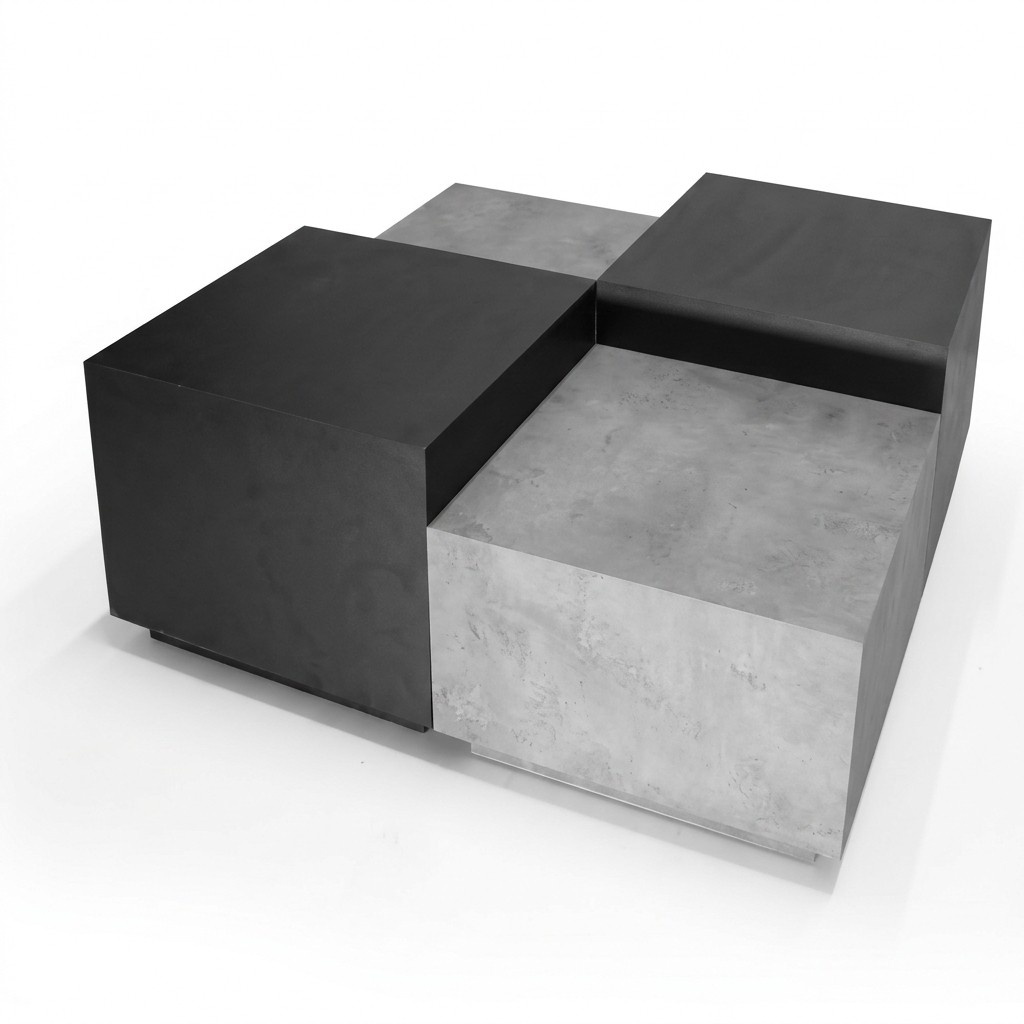 Set of 4 Coffee Tables Side Tables Designer Living Room Tables