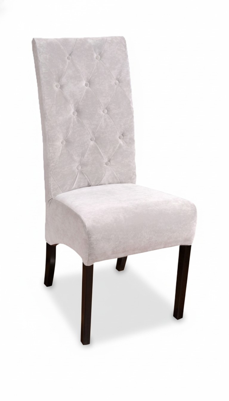 Set 8x Chesterfield designer solid wood chair dining room chair designer upholstery