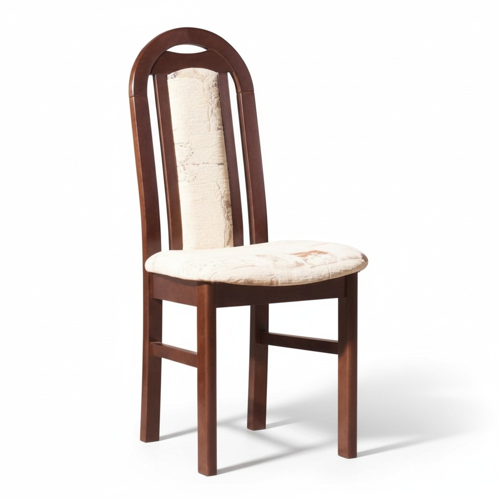 Set of 8 dining room chairs, solid wood, fabric upholstered, restaurant dining chairs, new.