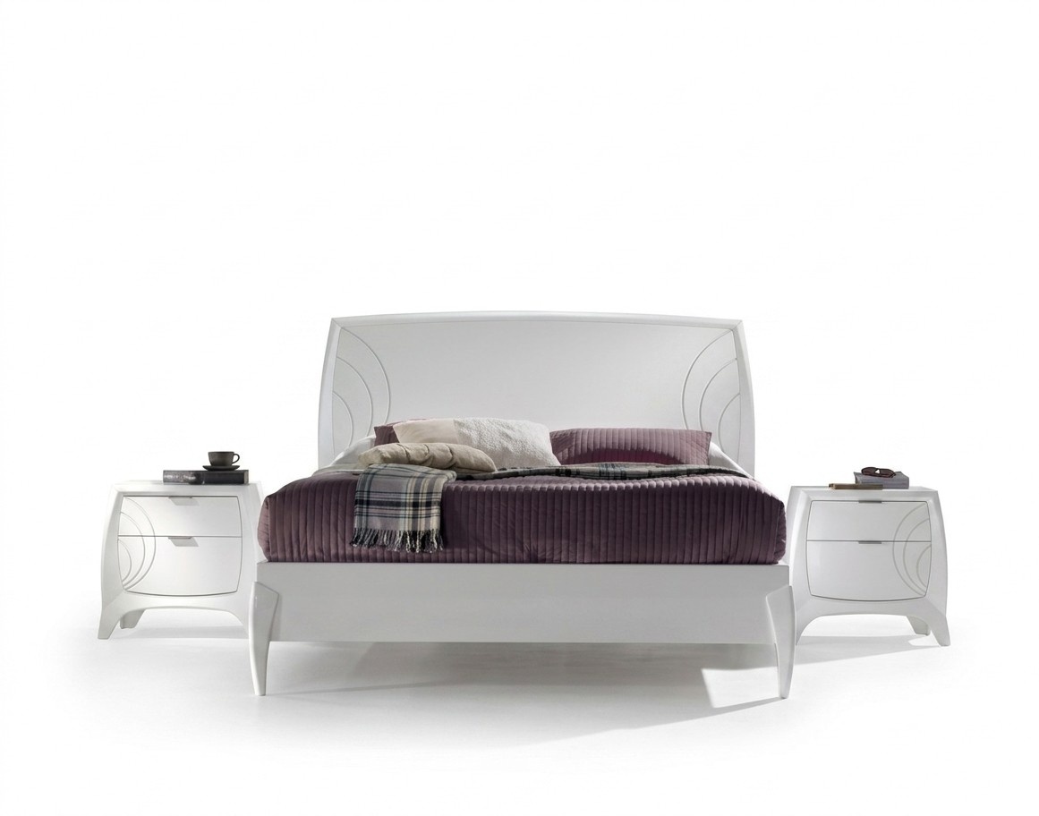 Set Bed Bedroom 2x Bedside Tables Complete Set Wood Furniture 3 pcs. new