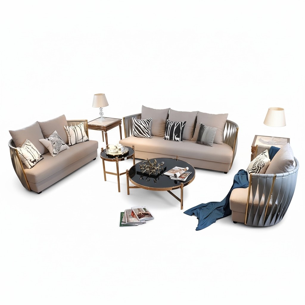 Set Couch Upholstery Fabric Sofa Couches Upholstery Seat Sets 3+2+1 Designer