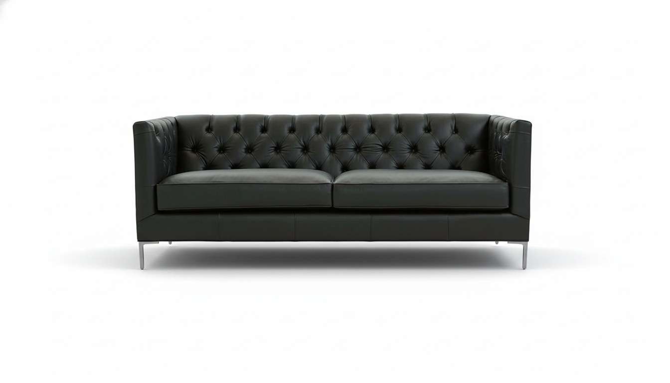 Living Room Furniture Sofa Design Couches Black Italian Style Fabric