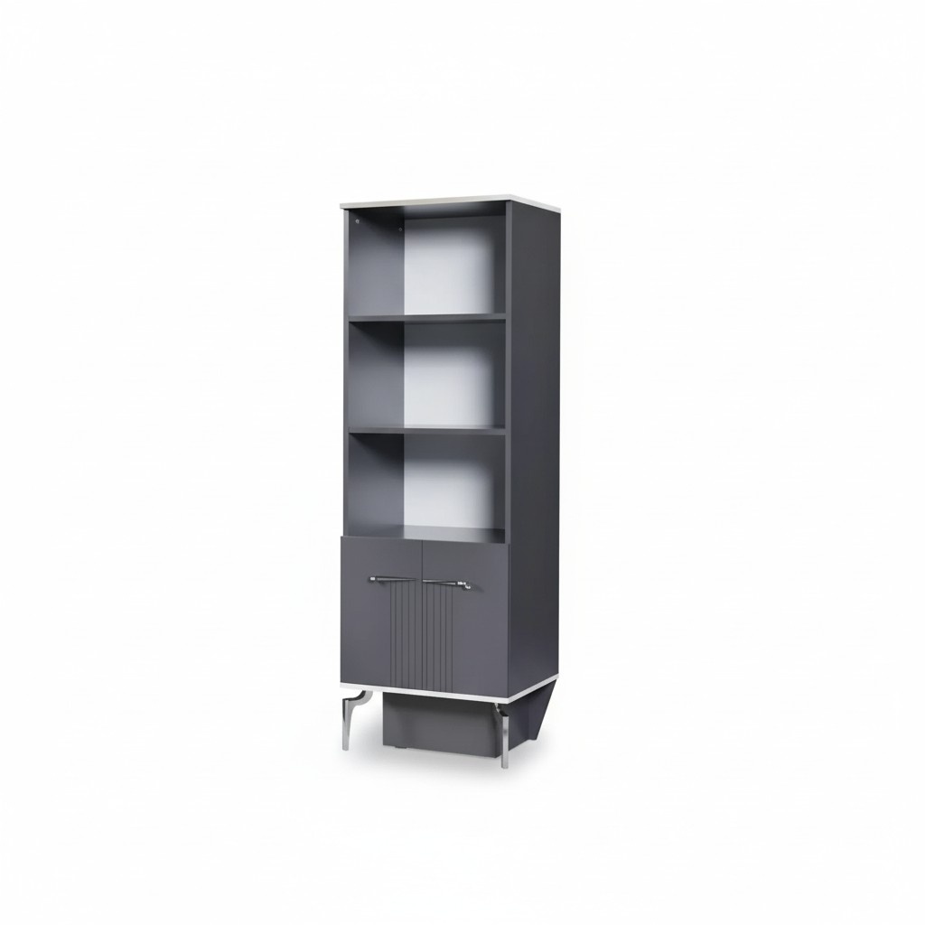 Shelf Cabinet Bookcase Cupboards Multipurpose Furniture Brown 170x55x48