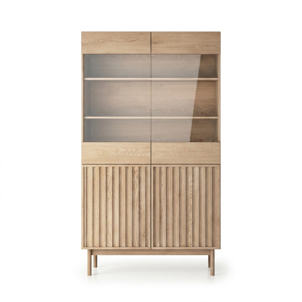 shelf cabinet wood cabinet buffet display cabinet with glass front