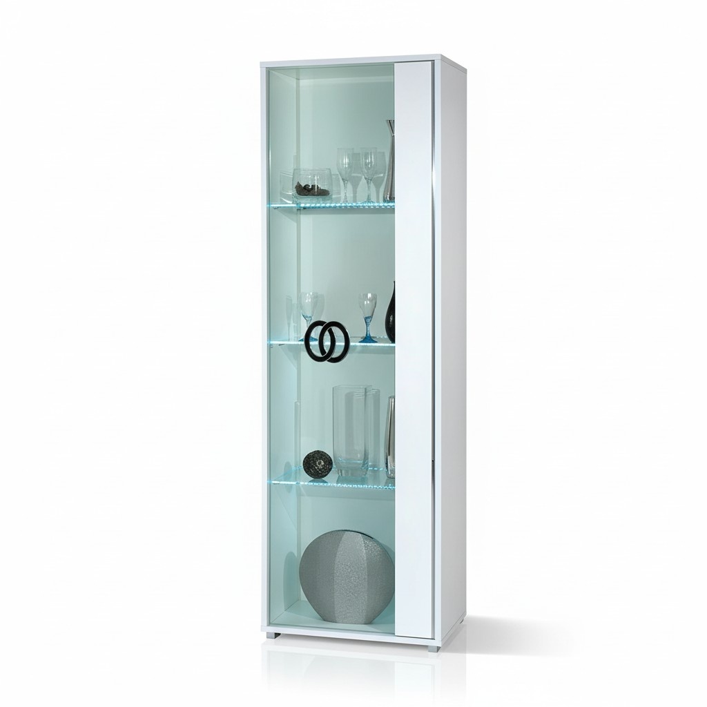 Display Cabinet 1 Door Cabinet Showcases Living Room Cabinets Design Furniture White Italy