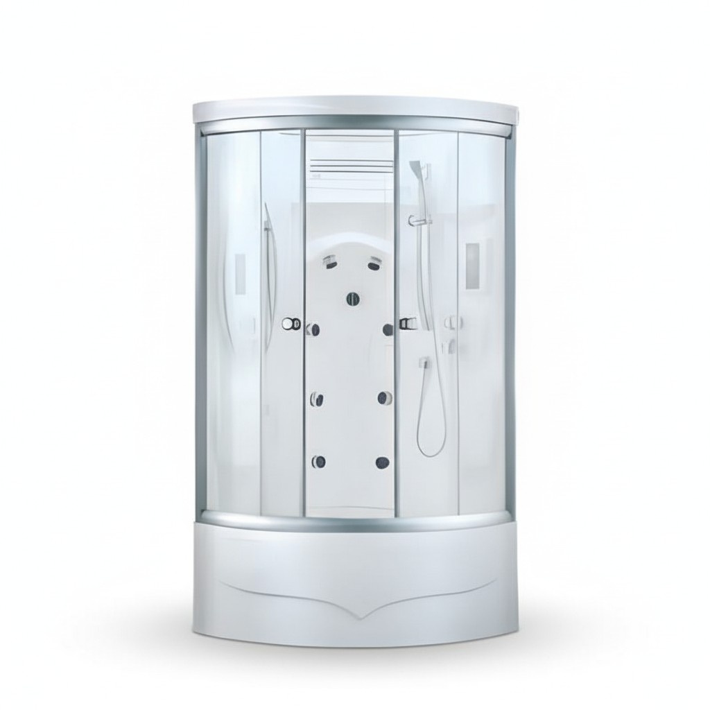 Shower cabin glass shower shower partition comfort shower glass cabin 93x93 cm