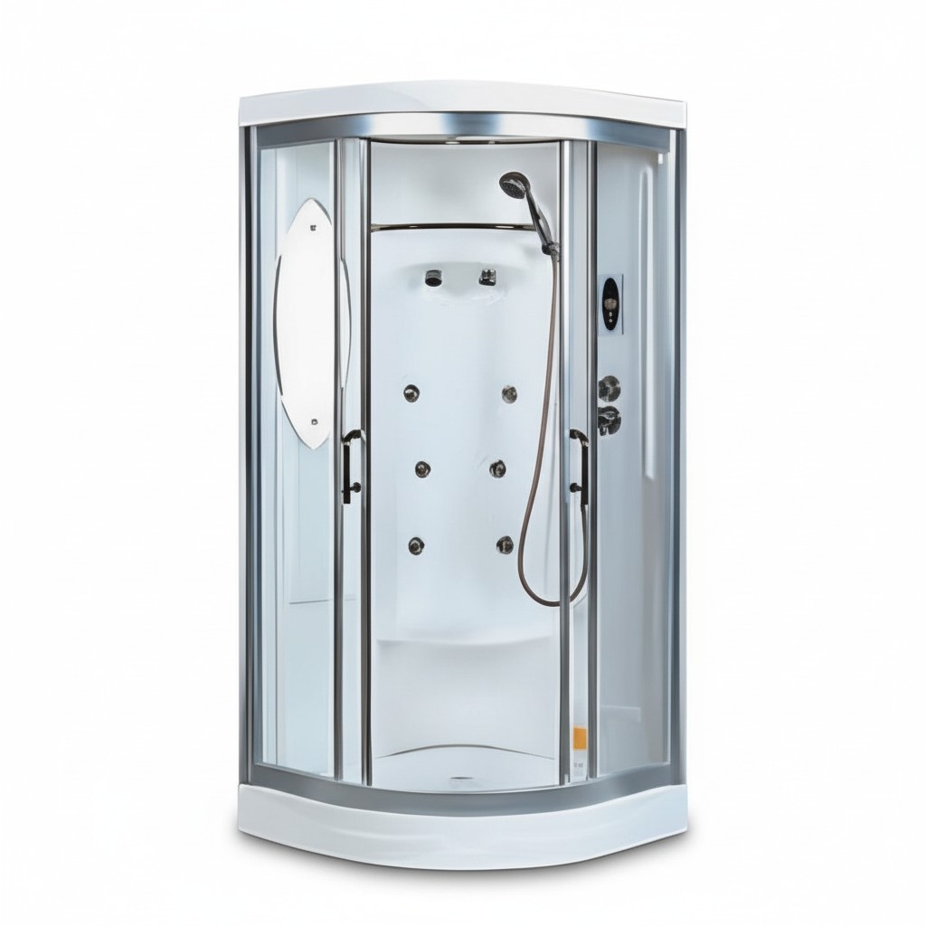 Shower cabin luxury shower cabin wellness shower comfort shower 120x120 cm