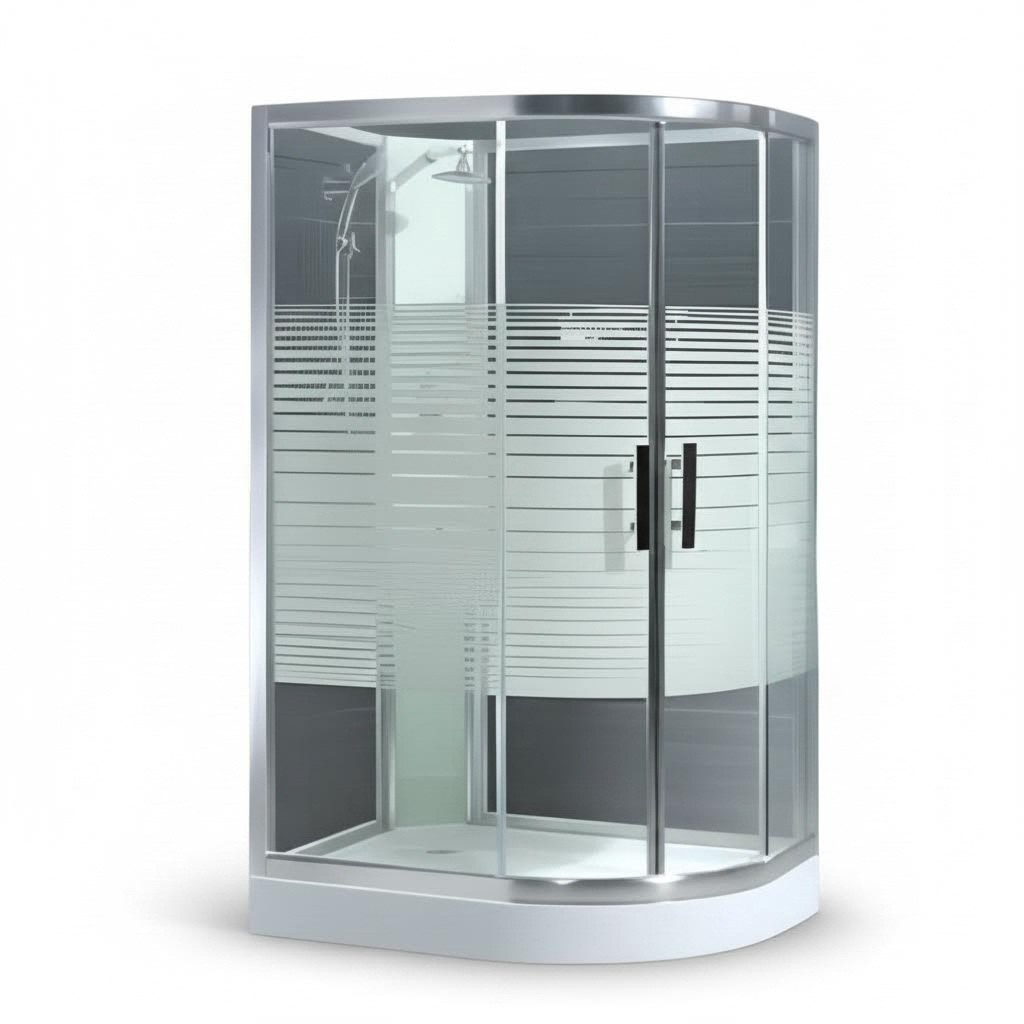 Shower glass cabin shower cubicle shower box comfort shower luxury shower cabin 120x90 cm