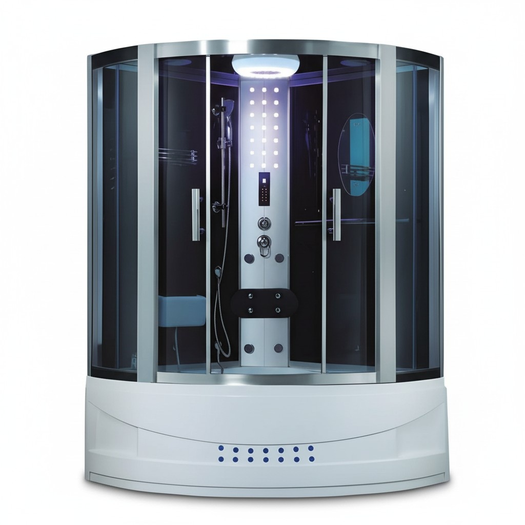Hydromassage shower, massage shower cabin, design sauna, shower cabin 135x135 cm.