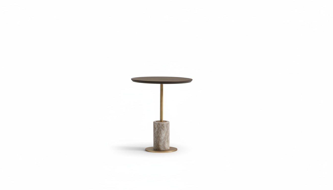 Side table Coffee table Sofa table Coffee table Wood Brown Round table