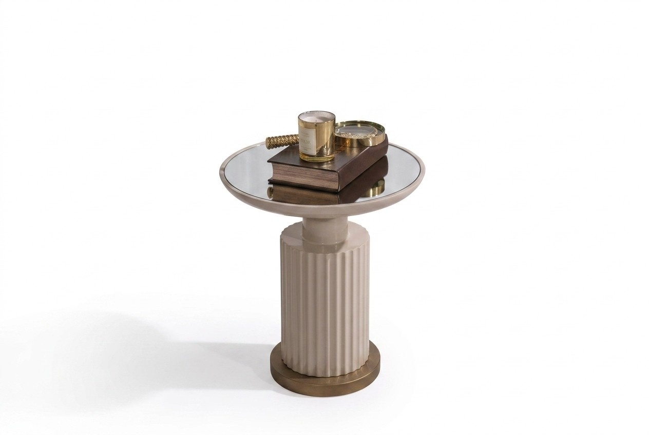 Side table coffee table sofa table coffee table beige living room glass