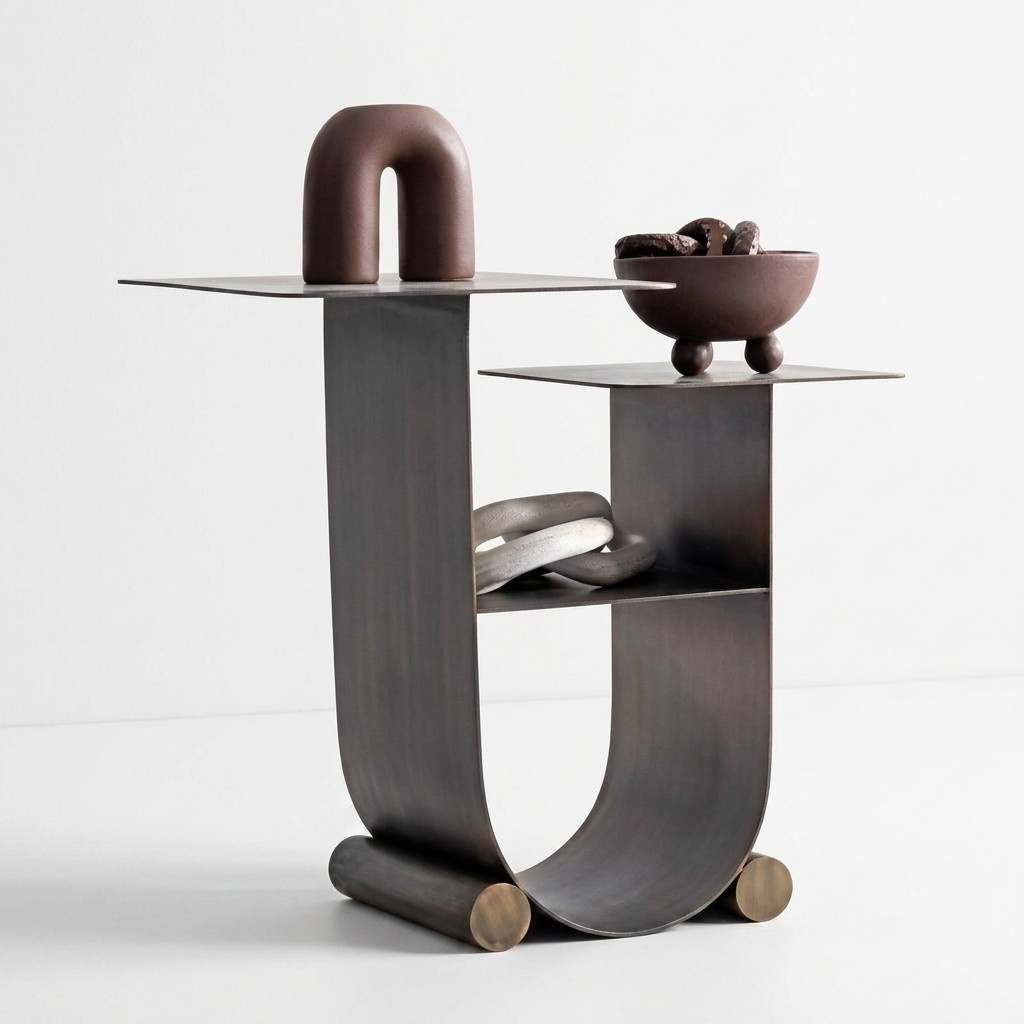 Side table with elegant design, stable & versatile in use.