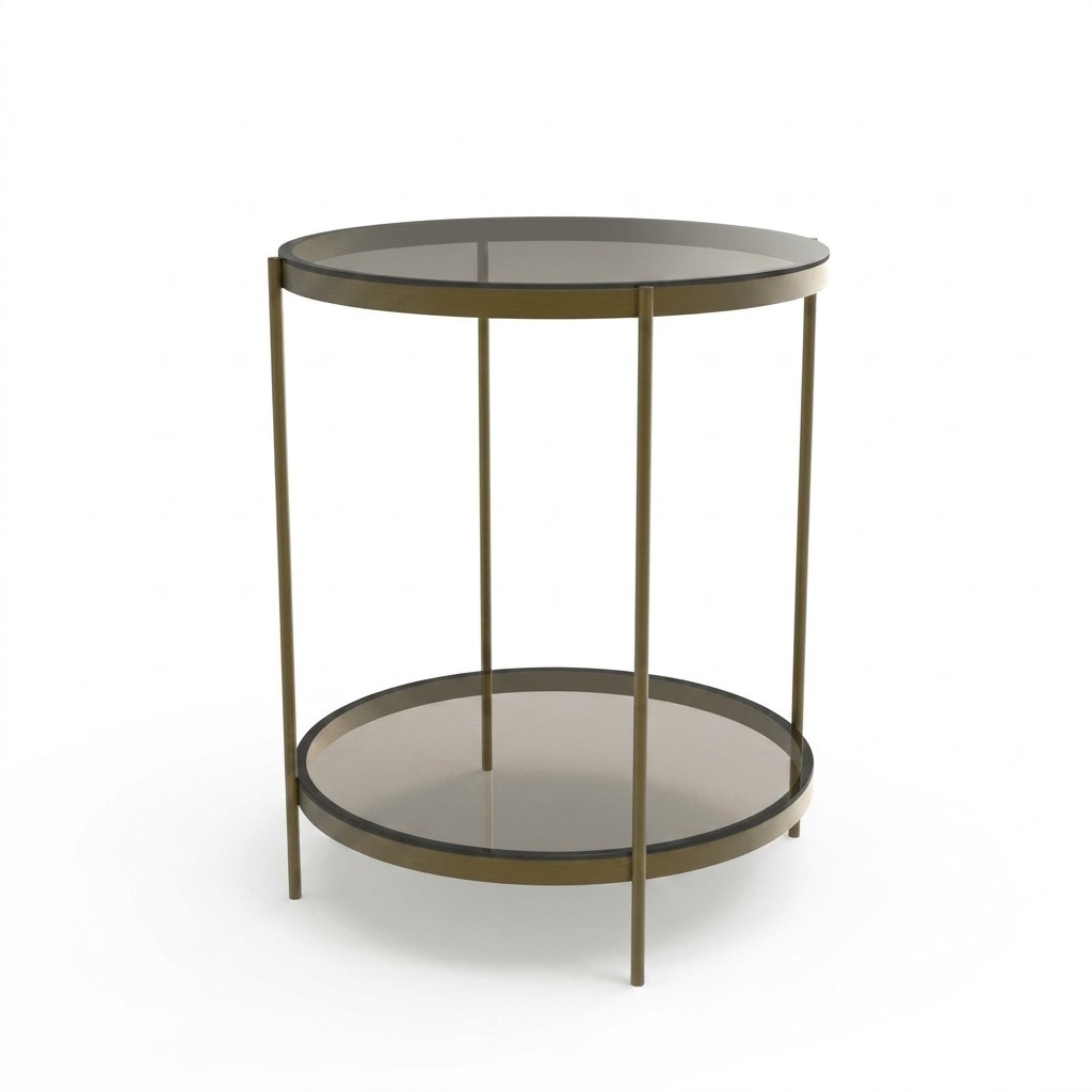 Glass side table stylish new luxurious modern gray coffee table new