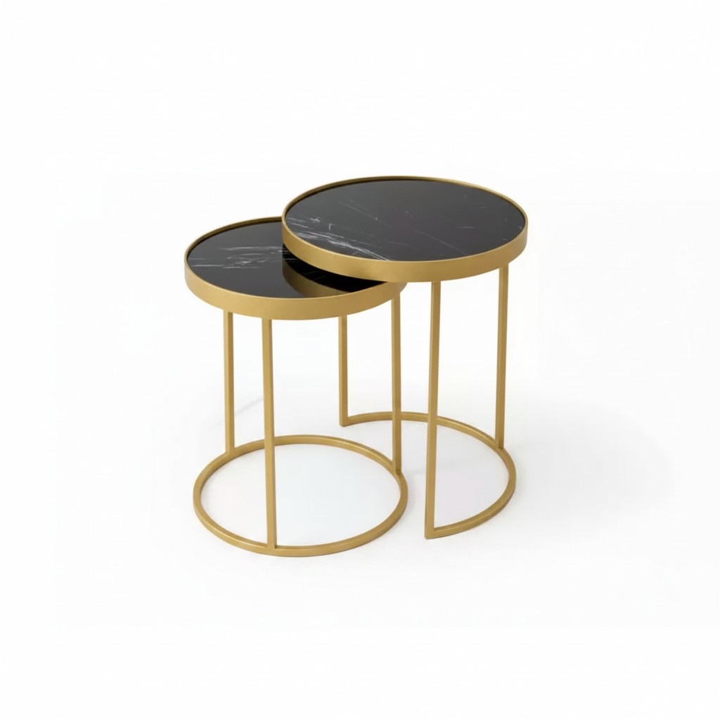 Side table gold living room furniture material stainless steel design