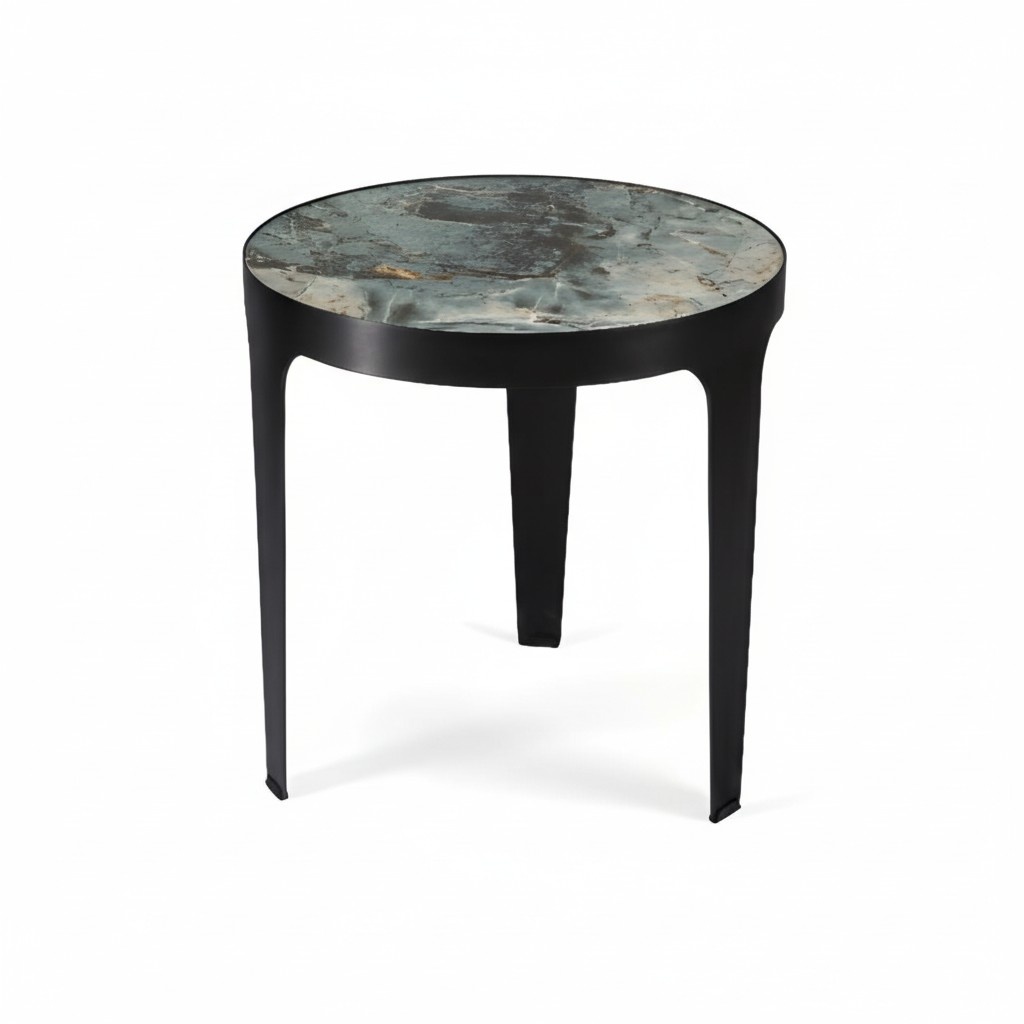 Side table living room furniture luxury glass dining room modern gray design