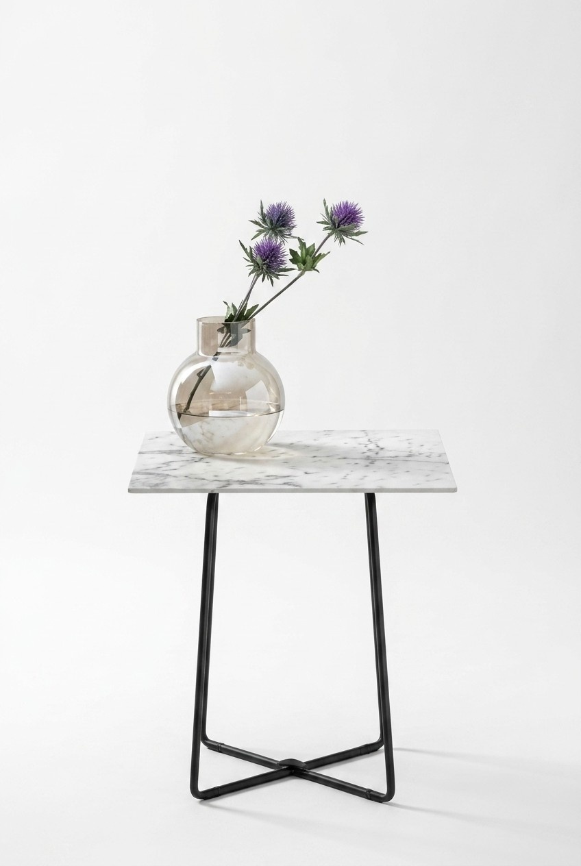 Side table stainless steel worktop marble coffee table design living room table