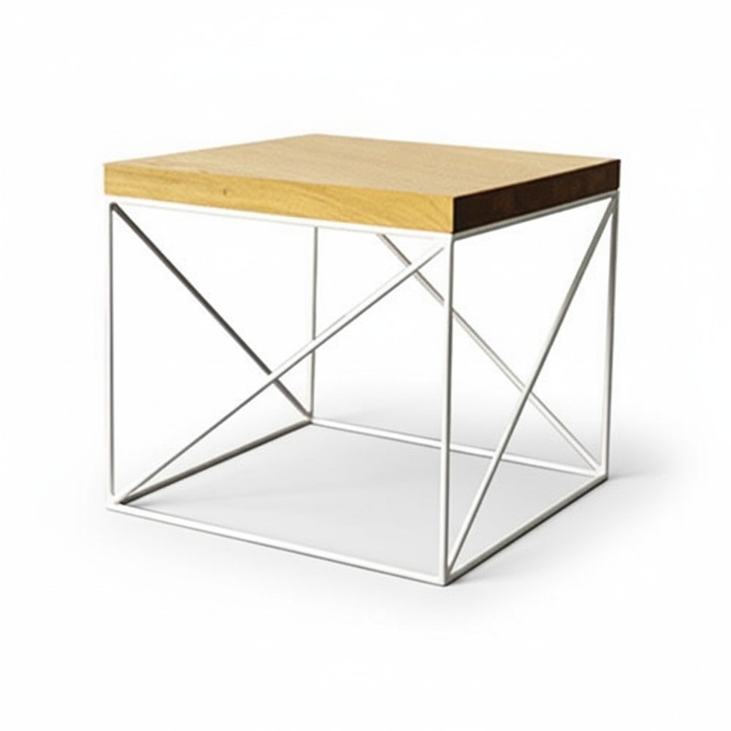 Side table Coffee table Real wood Solid furniture Oak 55x55cm New tables