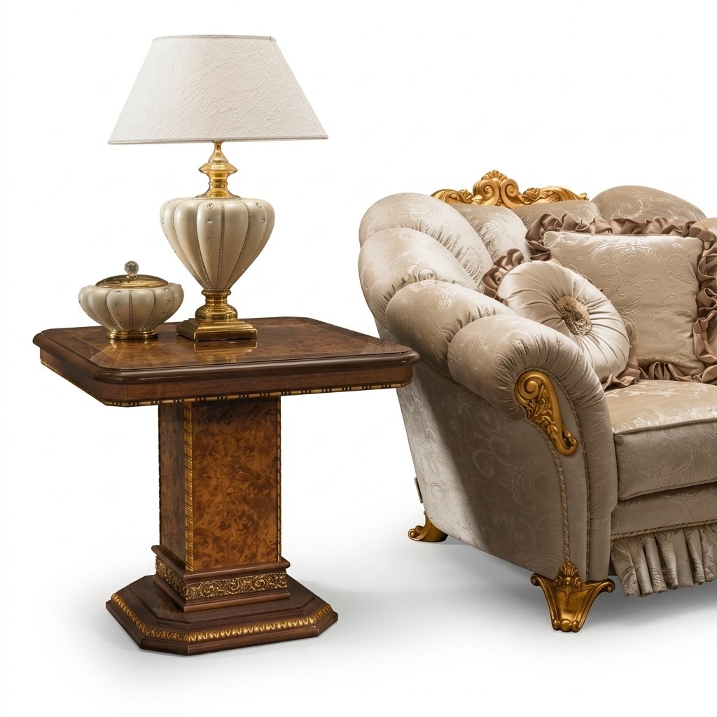 Side table telephone table table baroque rococo side tables wooden console table