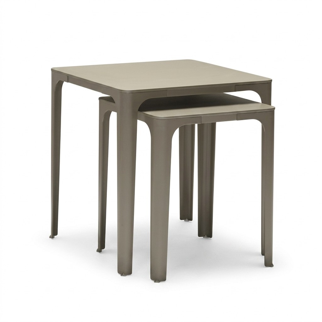Side Table Wood Beige Modern Elegant