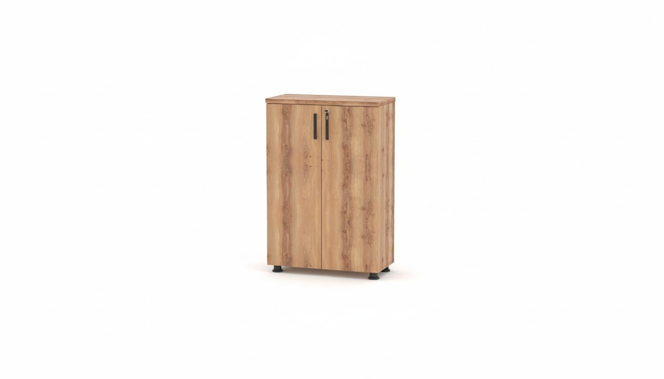 Brown sideboard cabinet office furniture lockable