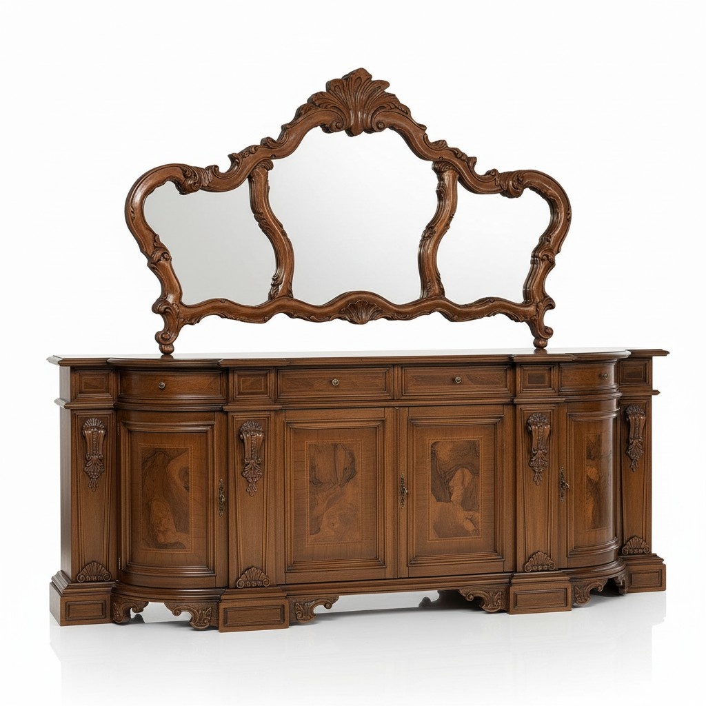 Sideboard Chest of Drawers Mirror Wood Console Sideboard Drawers Consoles