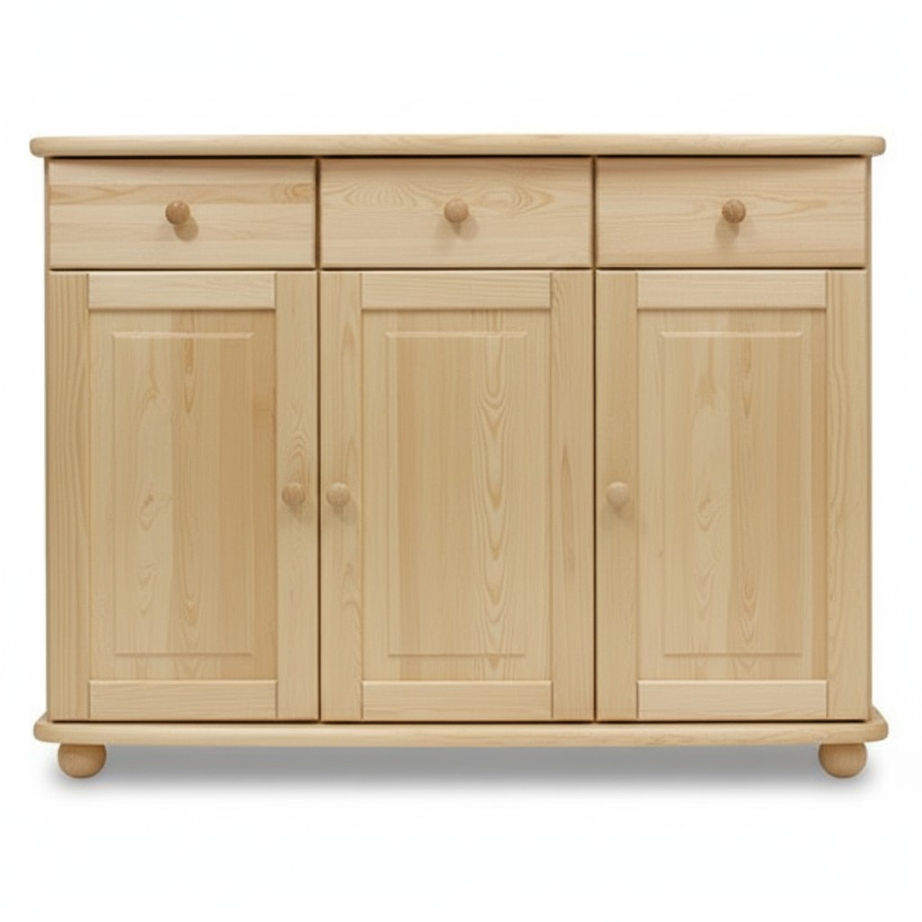 Sideboard sideboard cabinet solid pine solid wood living room full solid wood wood