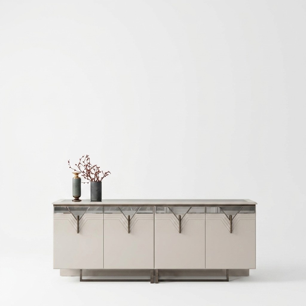 Sideboard Sideboard Wooden cabinet Chest of drawers Cabinet wood White Modern