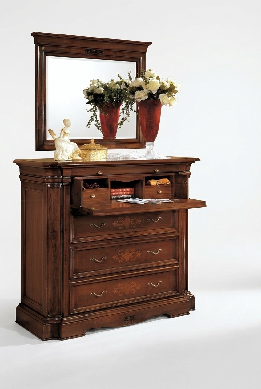 Sideboard dresser wooden chest of drawers with 4 drawers cabinet new