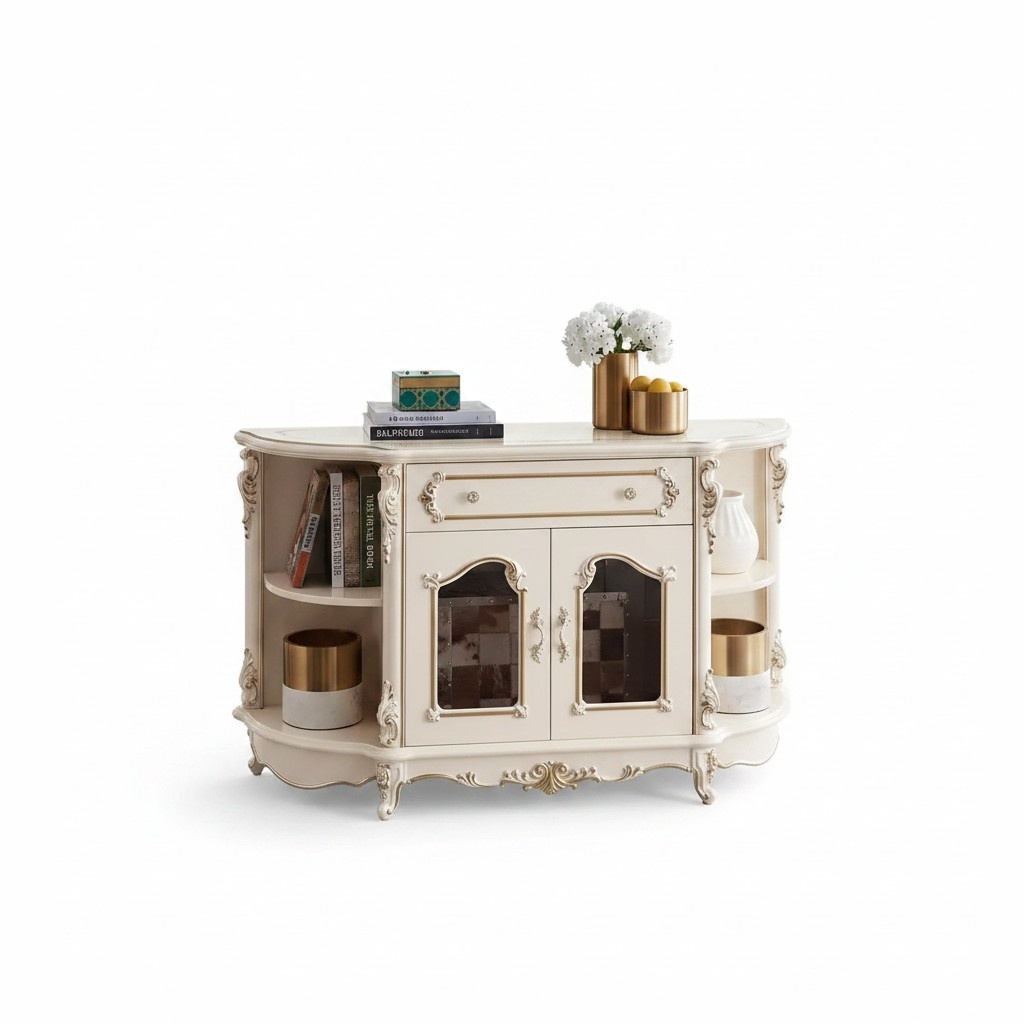 Sideboard in the living room classic furniture for the interior