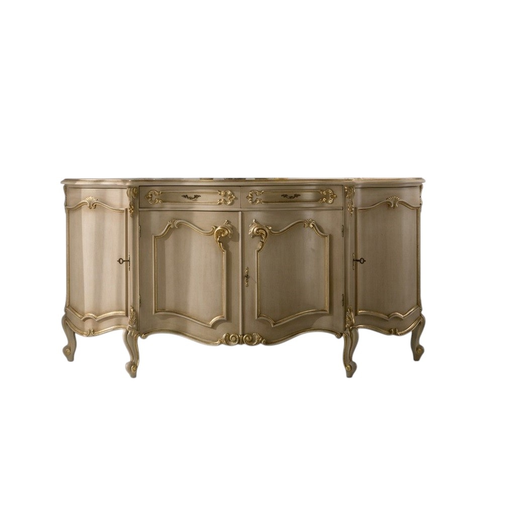 Sideboard Gold Style Wood Furniture Chest of Drawers New Italian Furniture Design