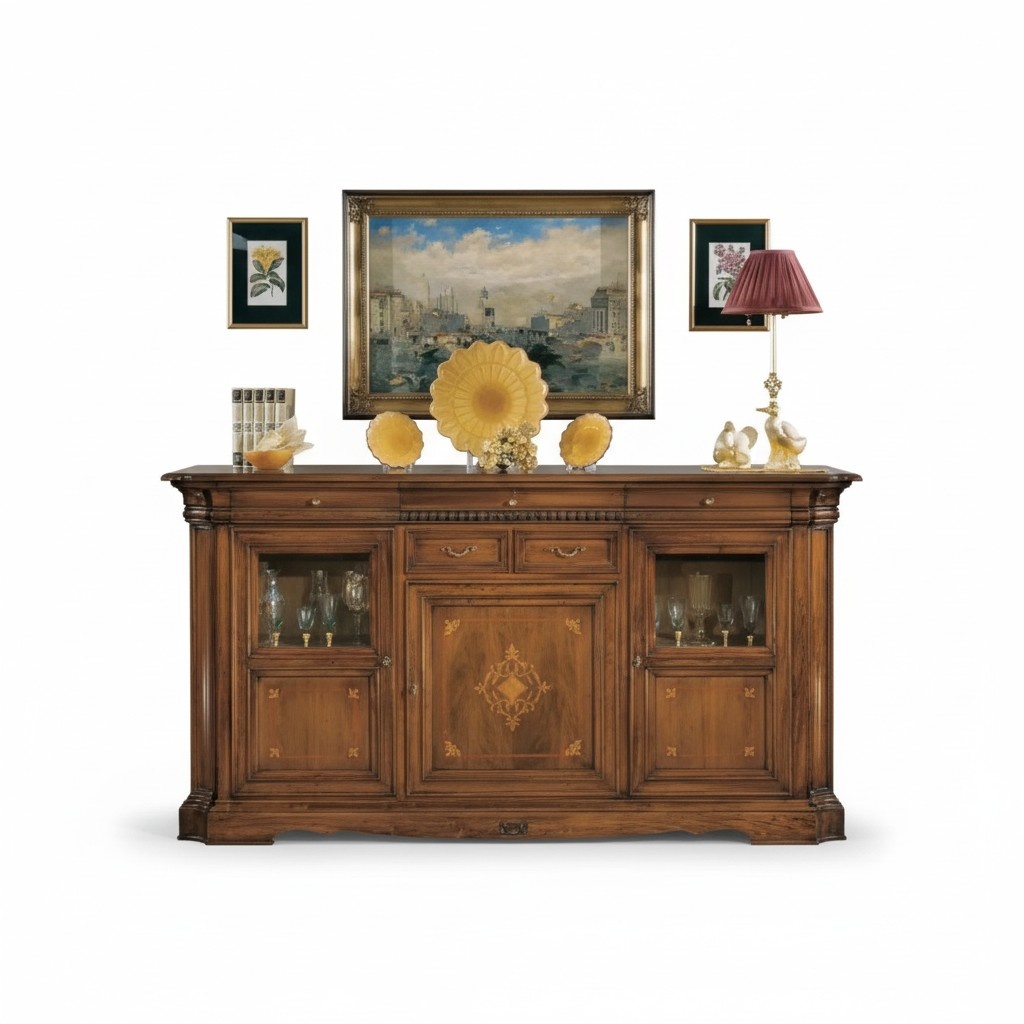 Sideboard Living Room Chest of Drawers Wood Cabinet Brown New