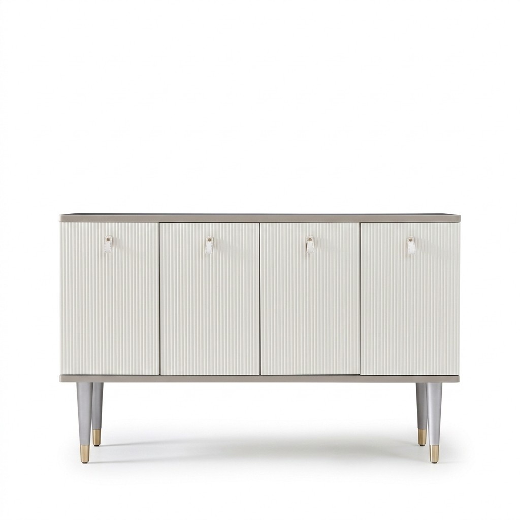 Stylish luxury sideboard with 4-swing doors italian furniture
