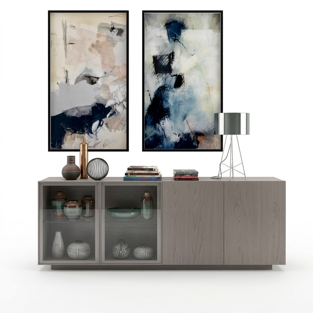 Sideboard living room luxury style modern brown new beautiful