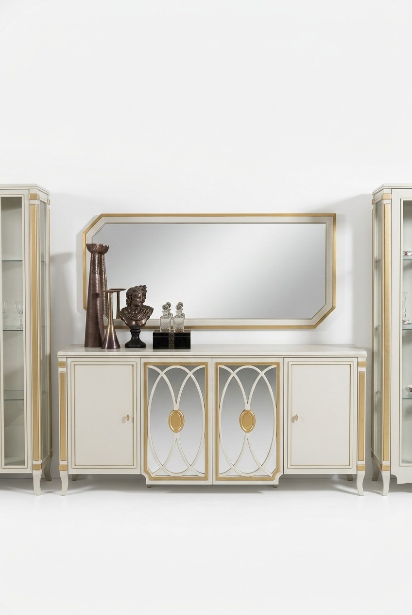 Sideboard Luxury Wood Sideboard Cabinets Living Room Glass Cabinet New