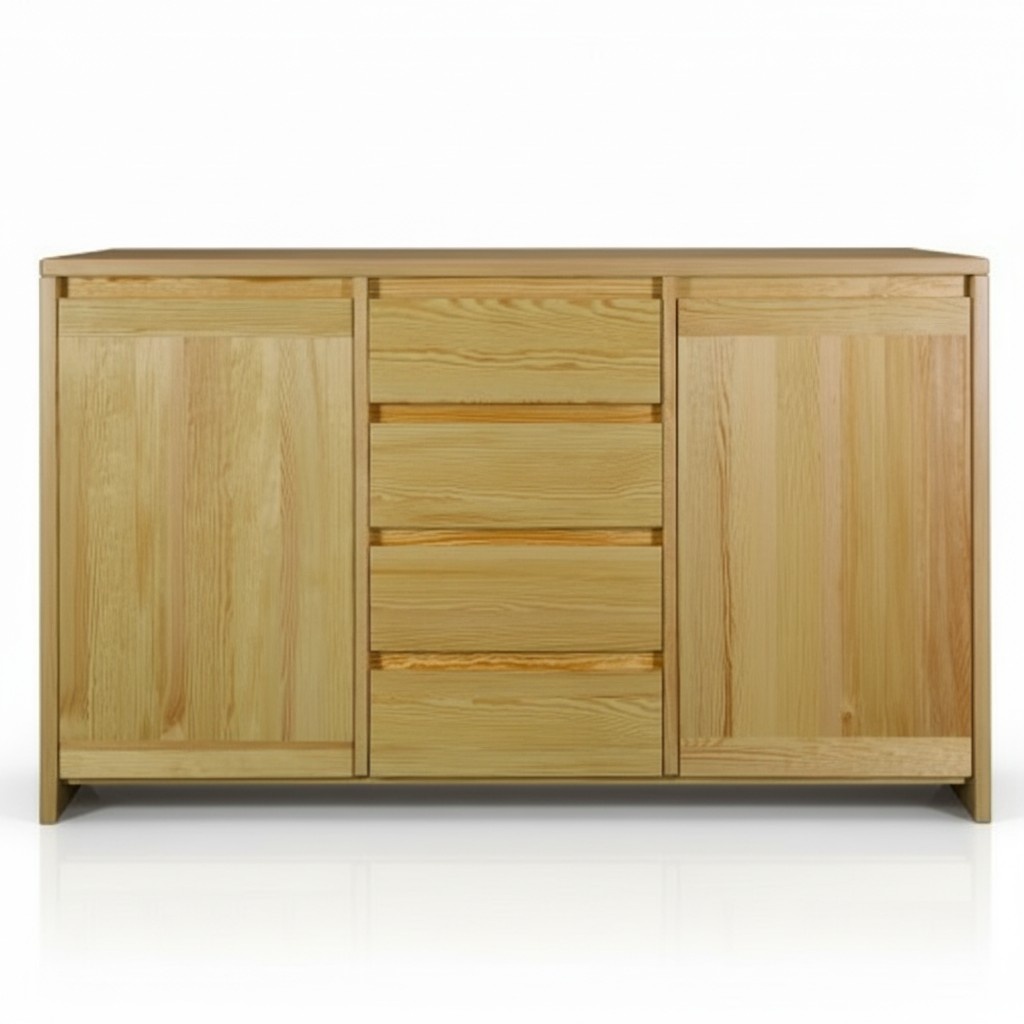 Massive sideboard furniture, solid wood, lowboard, new sideboard cabinet.