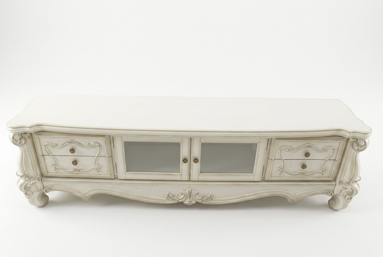 Sideboard TV Lowboard RTV Cabinet Table Living Room Wood Classic Baroque Glass